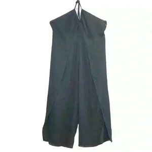 🌈 6/$60, Plus Size Eloqui Black Romper, Sleeveless, Black, 26